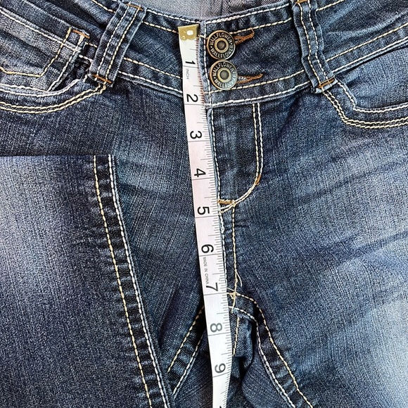 👖Wallflower Distressed Skinny Blue Jeans Women’s 8-10 based on measurements - Picture 14 of 17